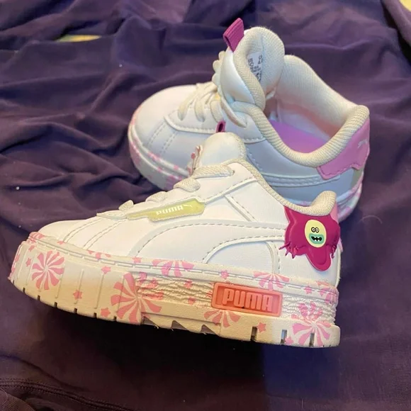 Baskets Puma Baby girls LIKE NEW ! white and pink 4.0 - Picture 9 of 9